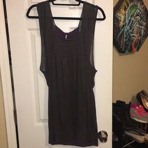 Free People Charcoal Grey Dress